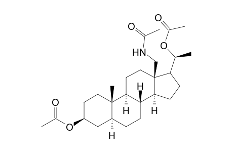 Acetamide, N-[(3.beta.,5.alpha.,20R)-3,20-bis(acetyloxy)pregnan-18-yl]-