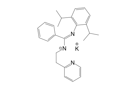 potassium (anti-E)-N-(2,6-diisopropylphenyl)-N'-(2-pyridylethyl)-benzamidinate