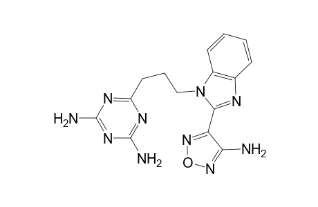 6-(3-[2-(4-Amino-1,2,5-oxadiazol-3-yl)-1H-benzimidazol-1-yl]propyl)-1,3,5-triazine-2,4-diamine