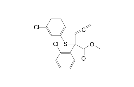 Methyl 2-(m-chloro)pheyl-2-thio(2-chlorophenyl)-3,4-pentadienoate