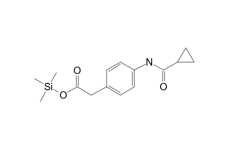 {4-[(Cyclopropylcarbonyl)amino]phenyl}acetic acid, tms derivative