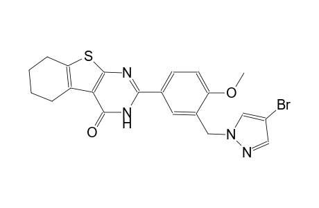 2-{3-[(4-bromo-1H-pyrazol-1-yl)methyl]-4-methoxyphenyl}-5,6,7,8-tetrahydro[1]benzothieno[2,3-d]pyrimidin-4(3H)-one