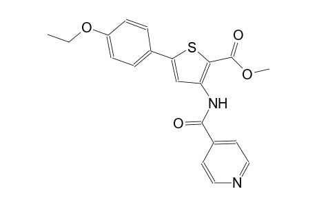 2-thiophenecarboxylic acid, 5-(4-ethoxyphenyl)-3-[(4-pyridinylcarbonyl)amino]-, methyl ester