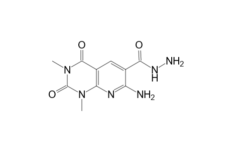 7-Amino-1,3-dimethyl-2,4-dioxo-1,2,3,4-tetrahydropyrido[2,3-d]pyrimidine-6-carbohydrazide