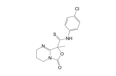 N-(4-chlorophenyl)-6-keto-8-methyl-3,4-dihydro-2H-oxazolo[3,4-a]pyrimidine-8-carbothioamide