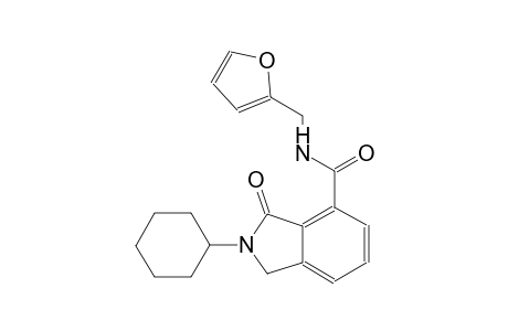 2-cyclohexyl-N-(2-furylmethyl)-3-oxo-4-isoindolinecarboxamide