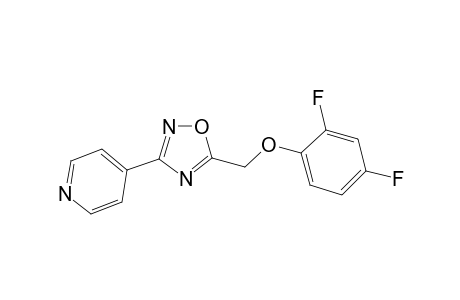 4-{5-[(2,4-difluorophenoxy)methyl]-1,2,4-oxadiazol-3-yl}pyridine