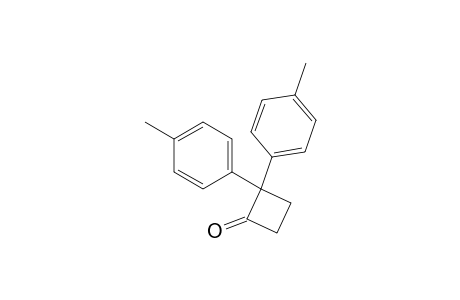 2,2-bis(4-methylphenyl)-1-cyclobutanone