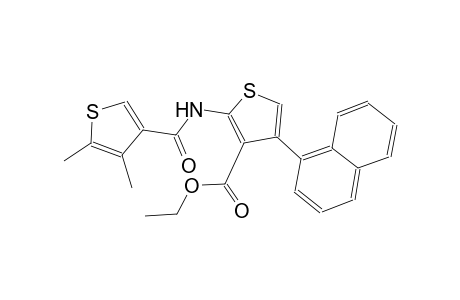 ethyl 2-{[(4,5-dimethyl-3-thienyl)carbonyl]amino}-4-(1-naphthyl)-3-thiophenecarboxylate