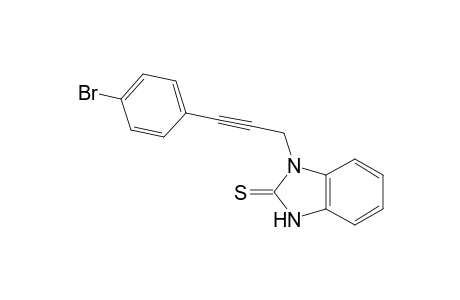 1-[3-(4-Bromophenyl)prop-2-yn-1-yl]-1,3-dihydro-2H-benzimidazole-2-thione