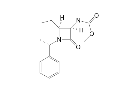 CIS-(3S,4R)-1-(S)-(ALPHA-METHYLBENZYL)-3-[(METHOXYCARBONYL)-AMINO]-4-ETHYL-2-AZETIDINONE