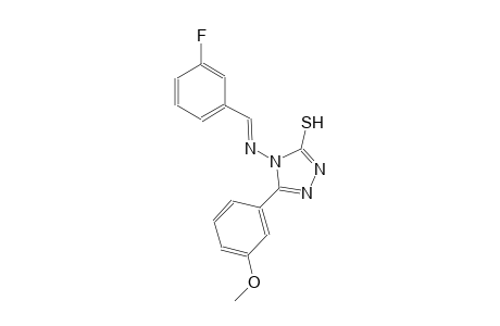 4-{[(E)-(3-fluorophenyl)methylidene]amino}-5-(3-methoxyphenyl)-4H-1,2,4-triazole-3-thiol