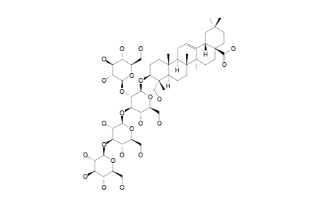 #2;CONGMUYENOSIDE_B;BETA-D-GLUCOPYRANOSYL-(1->3)-[BETA-D-GLUCOPYRANOSYL-(1->3)-BETA-D-GLUCOPYRANOSYL-(1->3)]-BETA-D-GLUCOPYRANOSYL-HEDERAGENIN