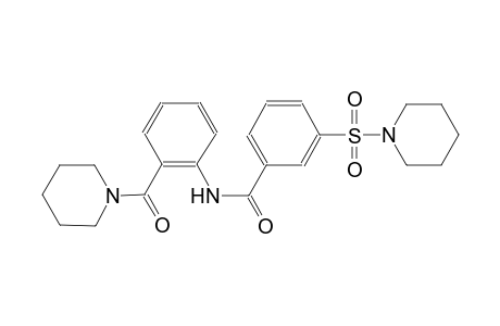 benzamide, N-[2-(1-piperidinylcarbonyl)phenyl]-3-(1-piperidinylsulfonyl)-