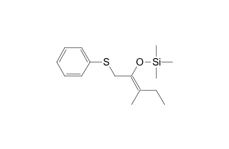 Silane, trimethyl[[2-methyl-1-[(phenylthio)methyl]-1-butenyl]oxy]-, (E)-