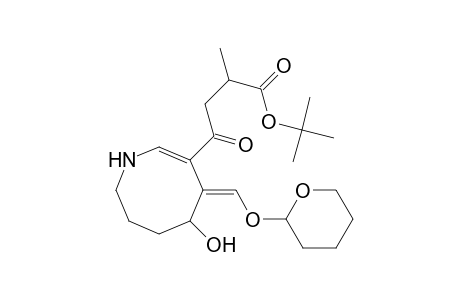 3-Azocinebutanoic acid, 1,4,5,6,7,8-hexahydro-5-hydroxy-.alpha.-methyl-.gamma.-oxo-4-[[(tetra hydro-2H-pyran-2-yl)oxy]methylene]-, 1,1-dimethylethyl ester