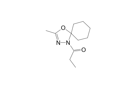 1-(3-Methyl-4-oxa-1,2-diazaspiro[4.5]dec-2-en-1-yl)propan-1-one