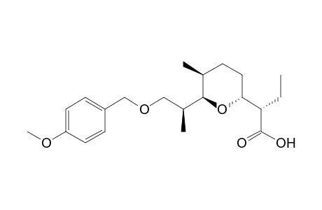 (S)-2-[(2R,5S,6R)-6-[(S)-1-(4-Methoxybenzyloxymethyl)ethyl]-5-methyltetrahydropyran-2-yl]butanoic acid