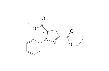 5-methyl-1-phenyl-2-pyrazoline-3,5-dicarboxylic acid, 3-ethyl ester