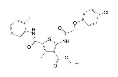 ethyl 2-{[(4-chlorophenoxy)acetyl]amino}-4-methyl-5-(2-toluidinocarbonyl)-3-thiophenecarboxylate