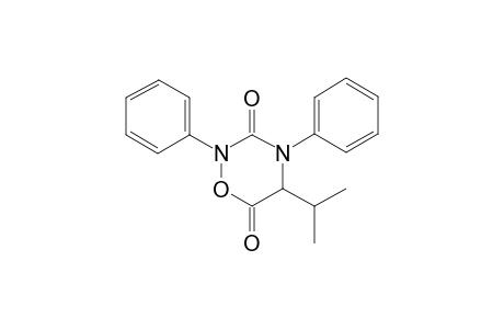 2H-1,2,4-Oxadiazine-3,6(4H,5H)-dione, 5-isopropyl-2,4-diphenyl-