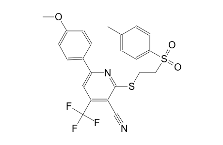 6-(4-methoxyphenyl)-2-({2-[(4-methylphenyl)sulfonyl]ethyl}sulfanyl)-4-(trifluoromethyl)nicotinonitrile