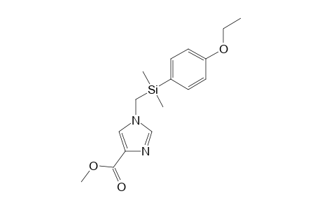 1H-Imidazole-4-carboxylic acid, 1-[[(4-ethoxyphenyl)dimethylsilyl]methyl]-, methyl ester