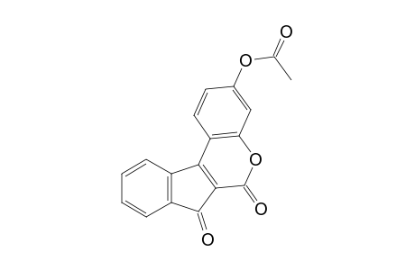 3-(2,4-dihydroxyphenyl)-1-oxo-2-indenecarboxylic aicd, delta-lactone, acetate