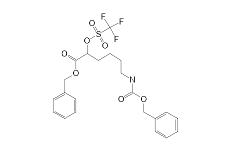 6-BENZYLOXYCARBONYLAMINO-(2-S)-TRIFLUOROMETHANESULFONYLOXYHEXANOIC_ACID_BENZYLESTER