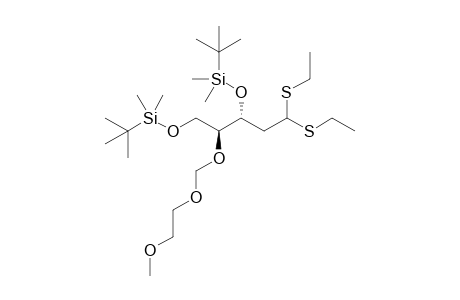 3,5-bis-O-(tert-Butyldimethylsilyl)-4-O-methoxyethoxymethyl-2-deoxy-L-ribosediethyldithioacetal
