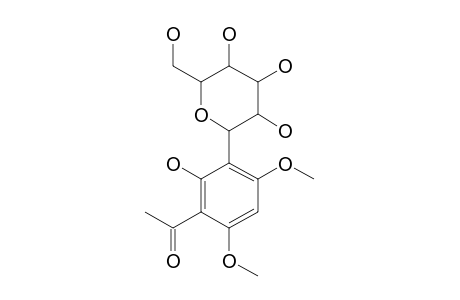 3-BETA-D-GLUCOPYRANOSYL-2-HYDROXY-4,6-DIMETHOXY-ACETOPHENONE