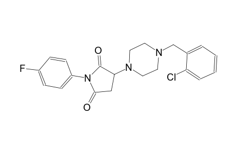 3-[4-(2-chlorobenzyl)-1-piperazinyl]-1-(4-fluorophenyl)-2,5-pyrrolidinedione
