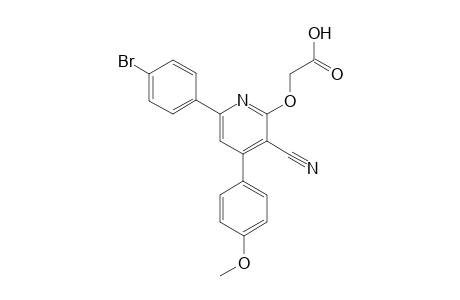 2-((6-(4-Bromophenyl)-3-cyano-4-(4-methoxyphenyl)pyridin-2-yl)oxy)acetic acid