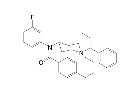 N-3-Fluorophenyl-N-[1-(1-phenylpropyl)piperidin-4-yl]-4-butylbenzamide
