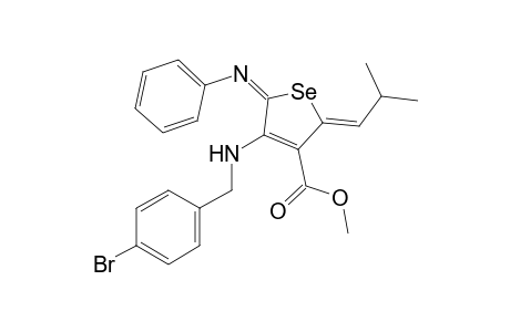Methyl 4-[(4'-bromobenzyl)amino]-2-(2'-methylpropylidene)-5-(phenylimino)-2,5-dihydroselenophene-3-carboxylate