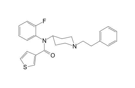 N-2-Fluorophenyl-N-[1-(2-phenylethyl)piperidin-4-yl]thiophene-3-carboxamide