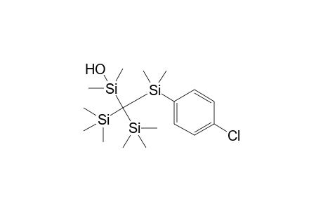 {Di(trimethylsilyl)[dimethyl(p-chlorophenyl)silyl]methyl}hydroxydimethylsilane