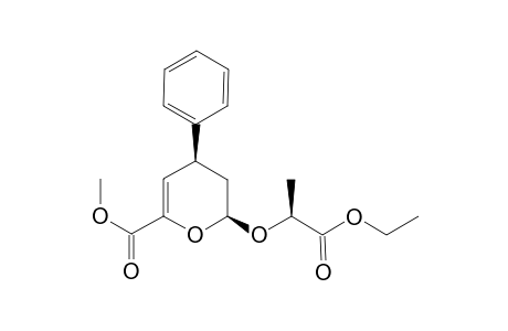 (+-)-Methyl 2-[1-(ethoxycarbonyl)ethoxy]-4-phenyldihydropyrane-6-carboxylate