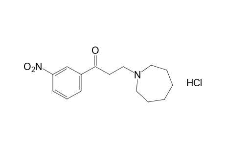 3-(hexahydro-1H-azepin-1-yl)-3'-nitropropiophenone, hydrochloride