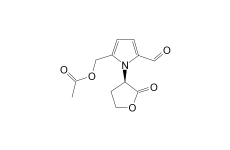 (R)-5-(Acetoxymethyl)-1-(tetrahydro-2'-oxofur-3'-yl)-1H-pyrrole-2-carboxaldehyde