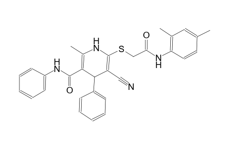 3-pyridinecarboxamide, 5-cyano-6-[[2-[(2,4-dimethylphenyl)amino]-2-oxoethyl]thio]-1,4-dihydro-2-methyl-N,4-diphenyl-