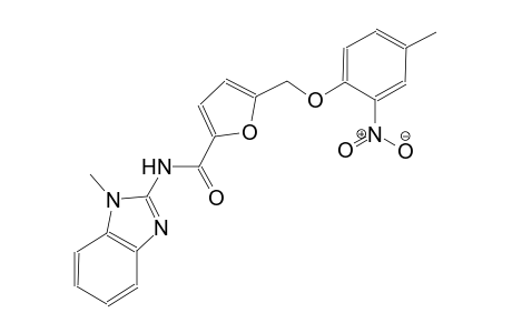 N-(1-methyl-1H-benzimidazol-2-yl)-5-[(4-methyl-2-nitrophenoxy)methyl]-2-furamide
