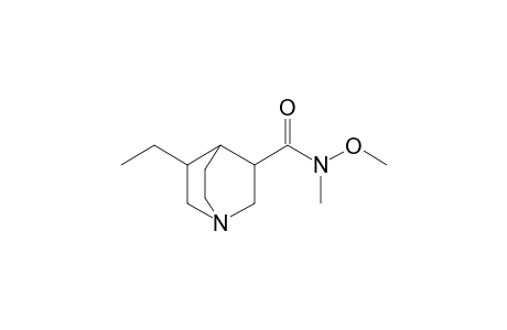 N-Methoxy-N-methyl-3-ethyl-1-azabicyclo[2.2.2]octane-8-carboxamide