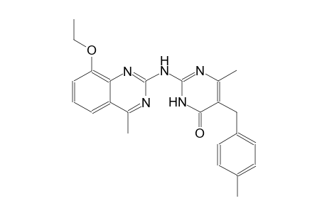 4(3H)-pyrimidinone, 2-[(8-ethoxy-4-methyl-2-quinazolinyl)amino]-6-methyl-5-[(4-methylphenyl)methyl]-