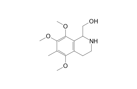 1-Hydroxymethyl-6-methyl-5,7,8-trimethoxy-1,2,3,4-tetrahydroisoquinoline