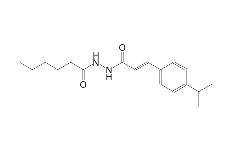 N'-[(2E)-3-(4-isopropylphenyl)-2-propenoyl]hexanohydrazide