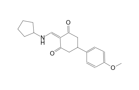 2-[(cyclopentylamino)methylene]-5-(4-methoxyphenyl)-1,3-cyclohexanedione