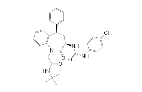 N-tert-butyl-2-[(3R,5R)-3-[(4-chlorophenyl)carbamoylamino]-2-keto-5-phenyl-4,5-dihydro-3H-1-benzazepin-1-yl]acetamide