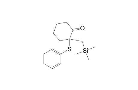 Cyclohexanone, 2-(phenylthio)-2-[(trimethylsilyl)methyl]-