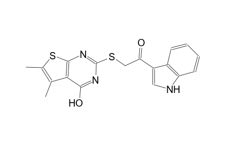2-[(4-hydroxy-5,6-dimethylthieno[2,3-d]pyrimidin-2-yl)sulfanyl]-1-(1H-indol-3-yl)ethanone